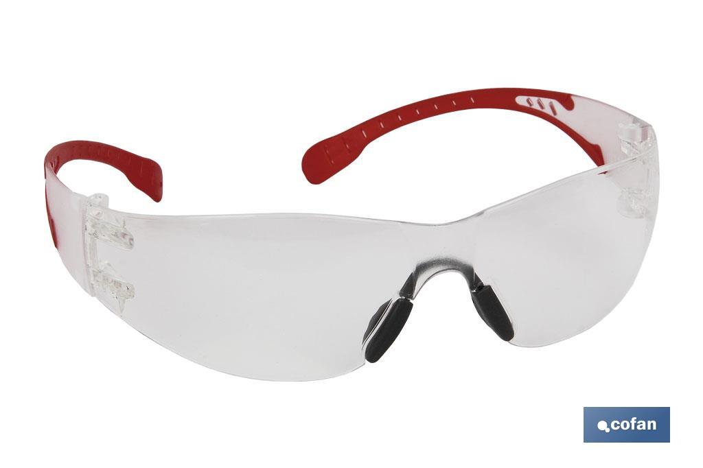 Gafas protectoras de seguridad súper ligeras | Con lente clara | Mayor protección y seguridad en el trabajo